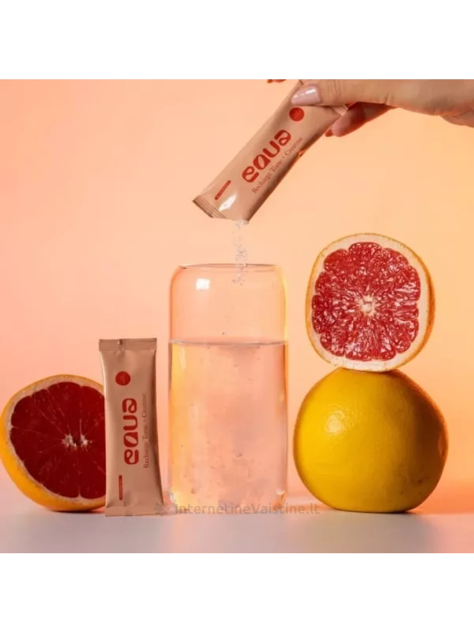EQUA maisto papildas elektrolitai su kreatinu RECHARGE TONIC, greipfrutų skonio, 20 pak. | internetinevaistine.lt