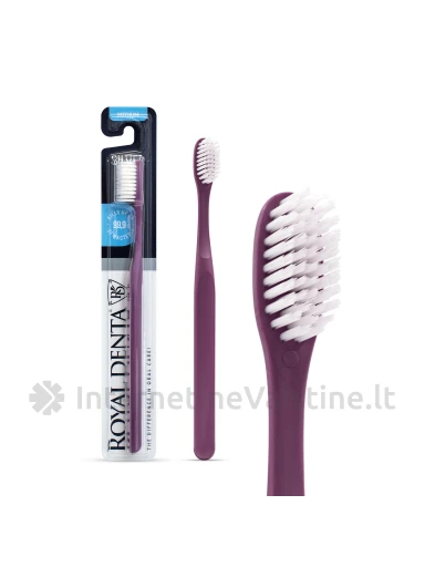 ROYAL DENTA dantų šepetėlis Silver Medium, 1 vnt. | internetinevaistine.lt