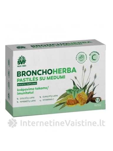 BRONCHOS PAST. SU MEDUMI N12 | internetinevaistine.lt