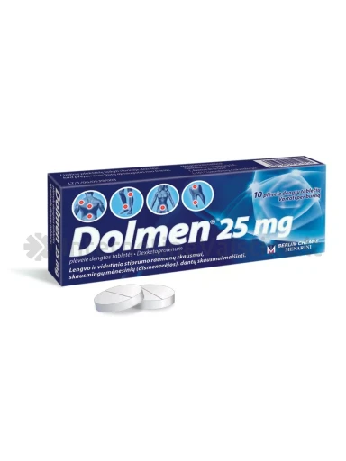 DOLMEN 25MG TAB. N10 | internetinevaistine.lt