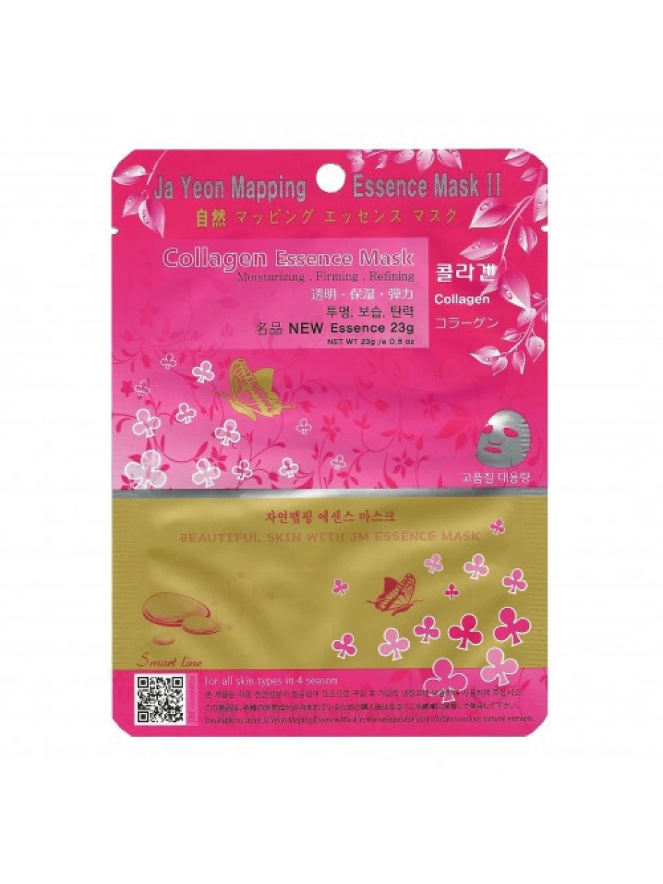 JA YEON MAPPING Collagen Esscence Mask, lakštinė veido kaukė su kolagenu, 25 g, Vnt | internetinevaistine.lt