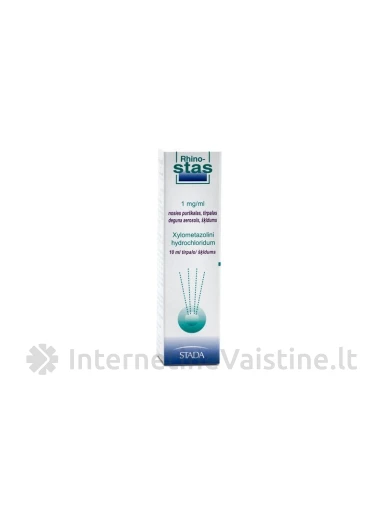 RHINO-STAS 0.1% NOSIES PURŠK. 10ML | internetinevaistine.lt