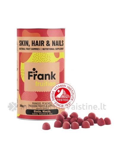 FRANK FRUTTIES Skin, Hair, Nails guminukai N80, 80 vnt. | internetinevaistine.lt