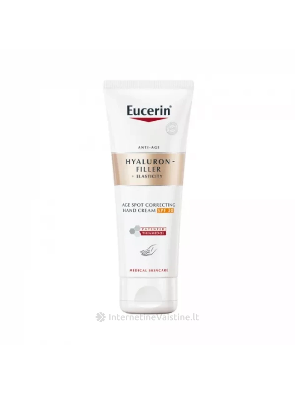 EUCERIN rankų kremas HYALURON FILLER ELASTICITY SPF30, 75 ml (66875) | internetinevaistine.lt