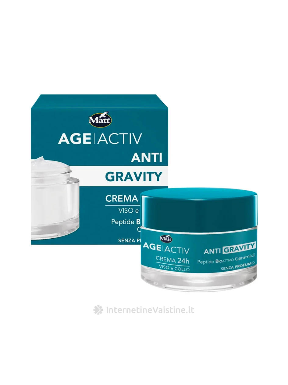 MATT Anti-Gravity kremas veidui ir dekolte 24h, 50 ml, 50 ml | internetinevaistine.lt