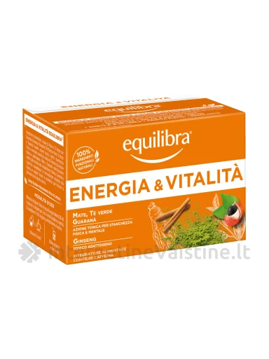 Arbata žolelių EQUILIBRA Energia & Vitalita energijai N15 | internetinevaistine.lt