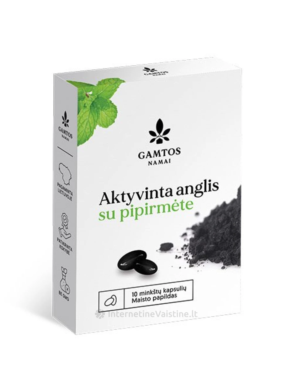 AKTYVINTA ANGLIS su pipirmėtės ekstr. kaps. N10 | internetinevaistine.lt