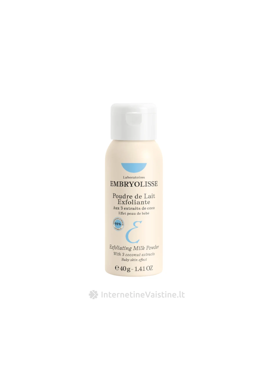 EMBRYOLISSE Exfoliating Milk Powder pudra veidui šveič., 40 g, Vnt | internetinevaistine.lt