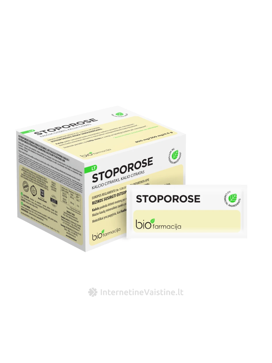 Stoporose milteliai, 50 pakelių | internetinevaistine.lt