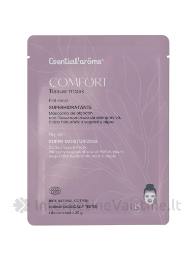 INTERSA COMFORT veido kaukė | Intensyviai drėkinanti | Sausai odai 20g N1, Vnt | internetinevaistine.lt