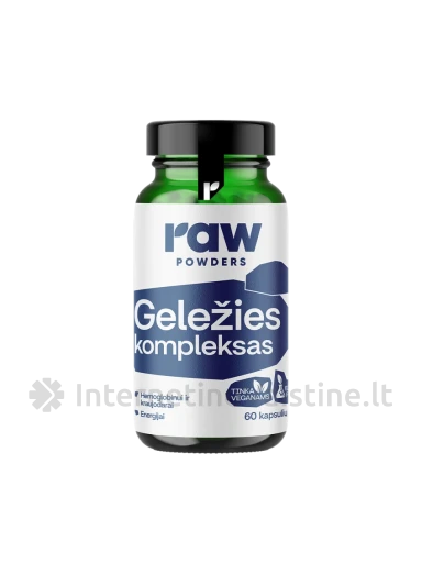 RAW POWDERS Iron Complex PLUS kaps. N60 | internetinevaistine.lt
