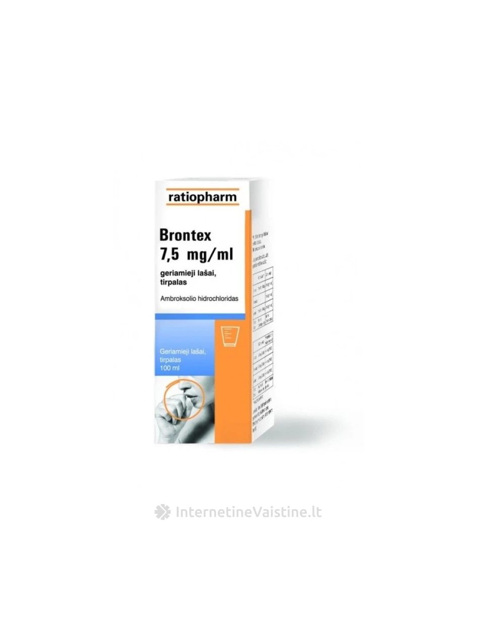 BRONTEX 7.5MG/ML GTT. 100ML | internetinevaistine.lt