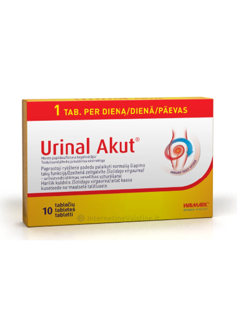 WALMARK URINAL Idelyn Akut tab. N10 | internetinevaistine.lt
