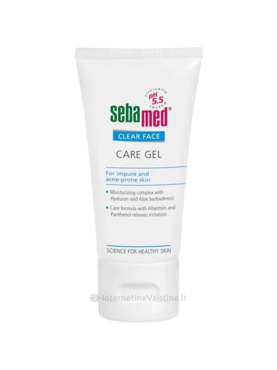 SEBAMED CLEAR FACE drėkin veido želė rieb odai, 50ml | internetinevaistine.lt