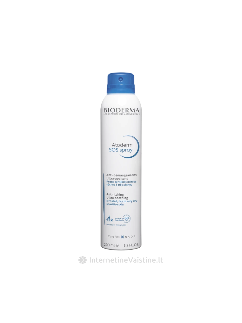 ATODERM SOS SPRAY puršk. nuo niežėjimo, 200 ml, N1 | internetinevaistine.lt