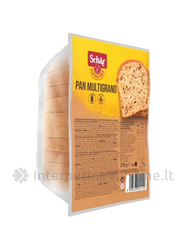 Schär PAN MULTIGRANO – raikyta duona su grūdais be glitimo, 250g | internetinevaistine.lt