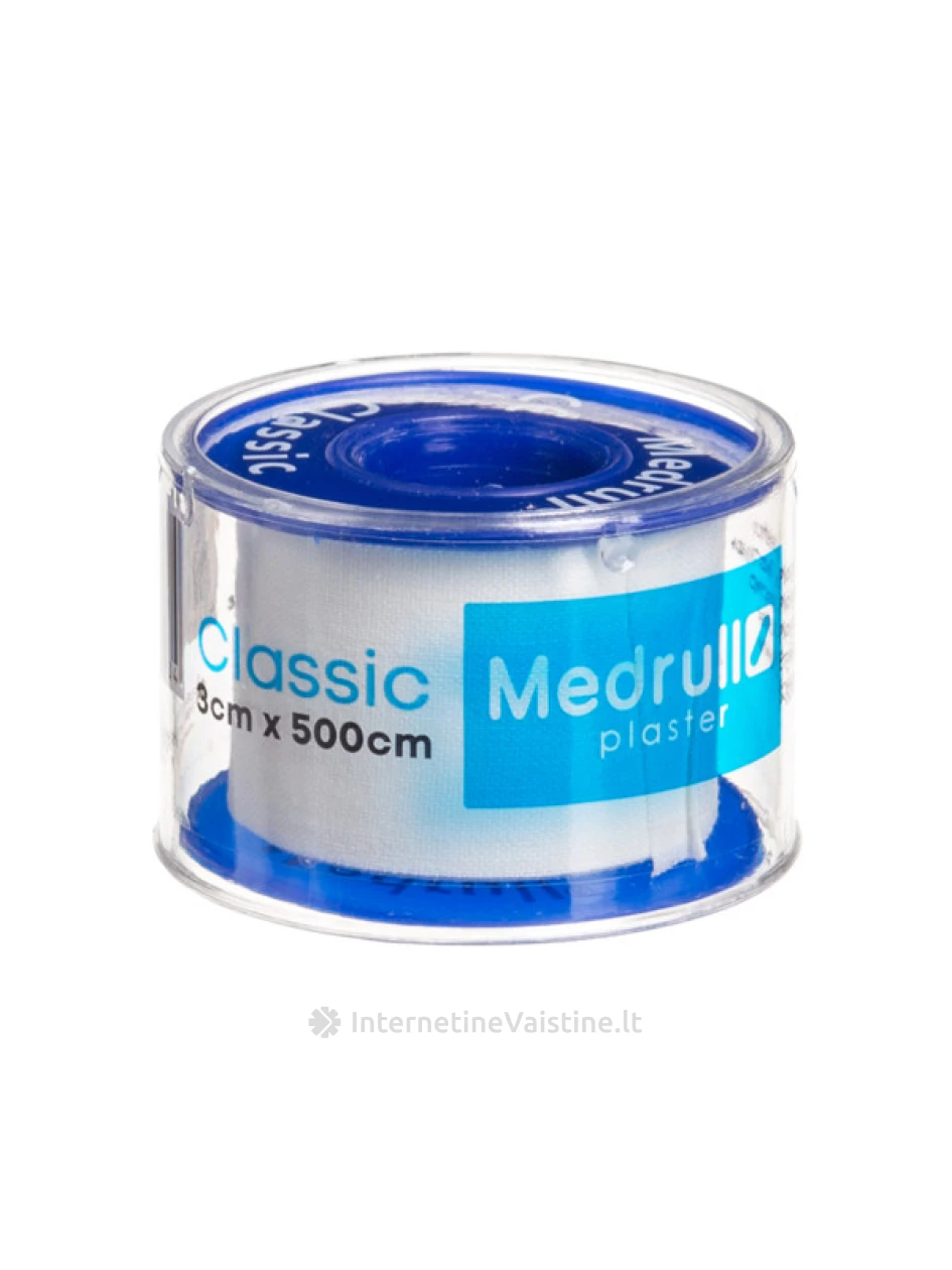 Medrull pleistras rulonėlyje 3cm x 500cm | internetinevaistine.lt