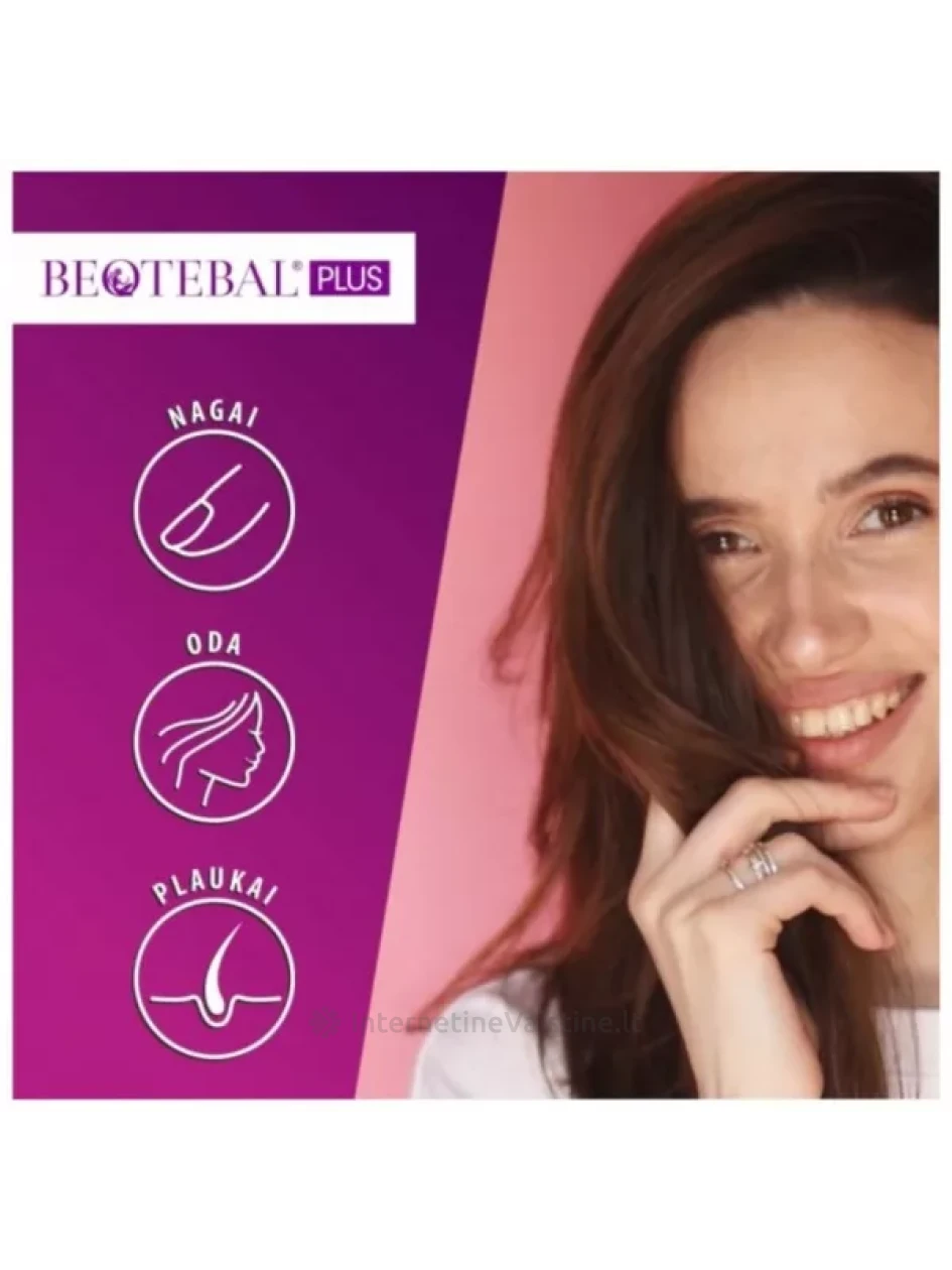 BEOTEBAL Plus plaukams, odai, nagams tab. N30+10 | internetinevaistine.lt