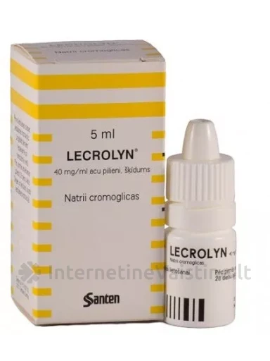 LECROLYN 40 mg/ml akių lašai (tirpalas) 5 ml | internetinevaistine.lt