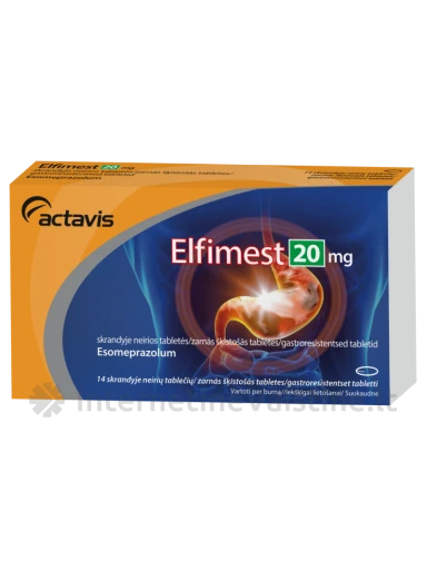 ELFIMEST 20mg skr.neir. tab. N14 | internetinevaistine.lt
