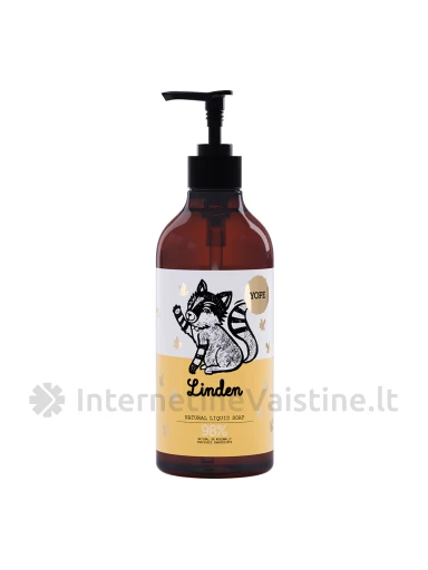 YOPE natūr. skyst. muilas Liepa, drėkin., 500 ml, Vnt | internetinevaistine.lt