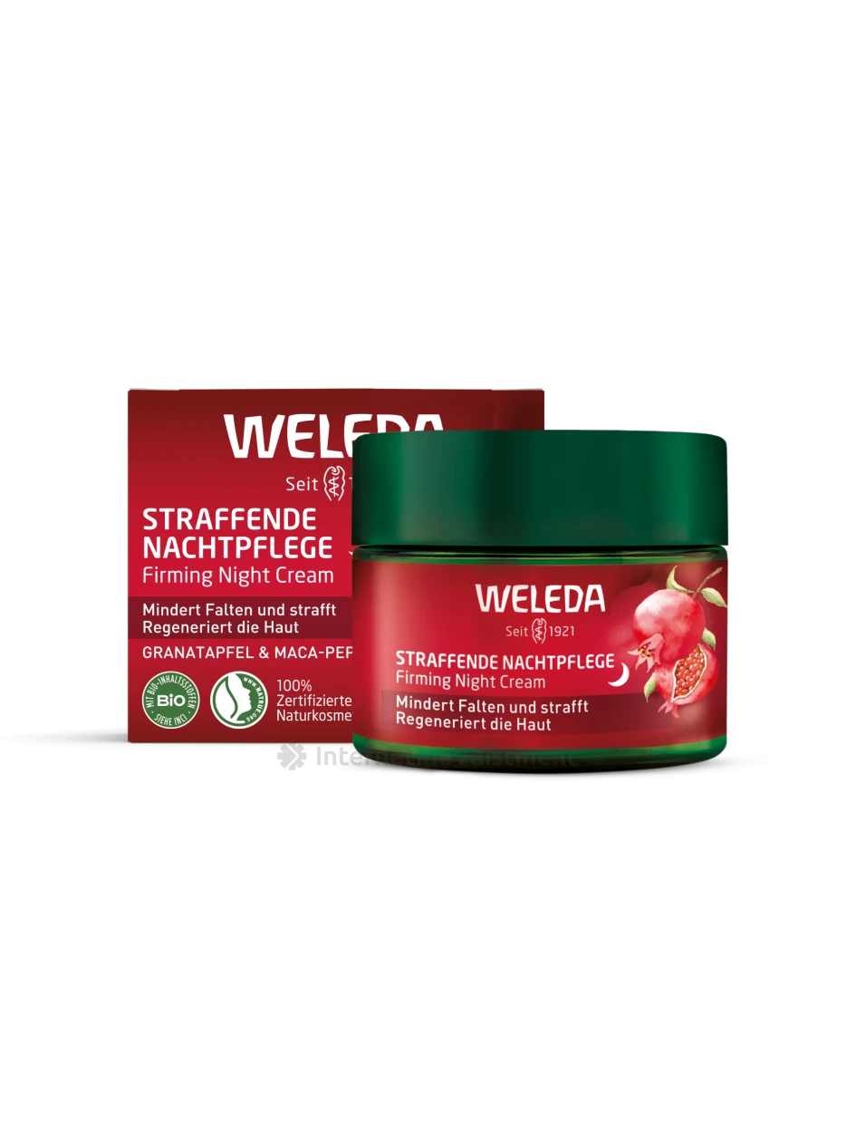 WELEDA Pomegranate/Maca Peptides kremas veidui naktinis, 40 ml | internetinevaistine.lt