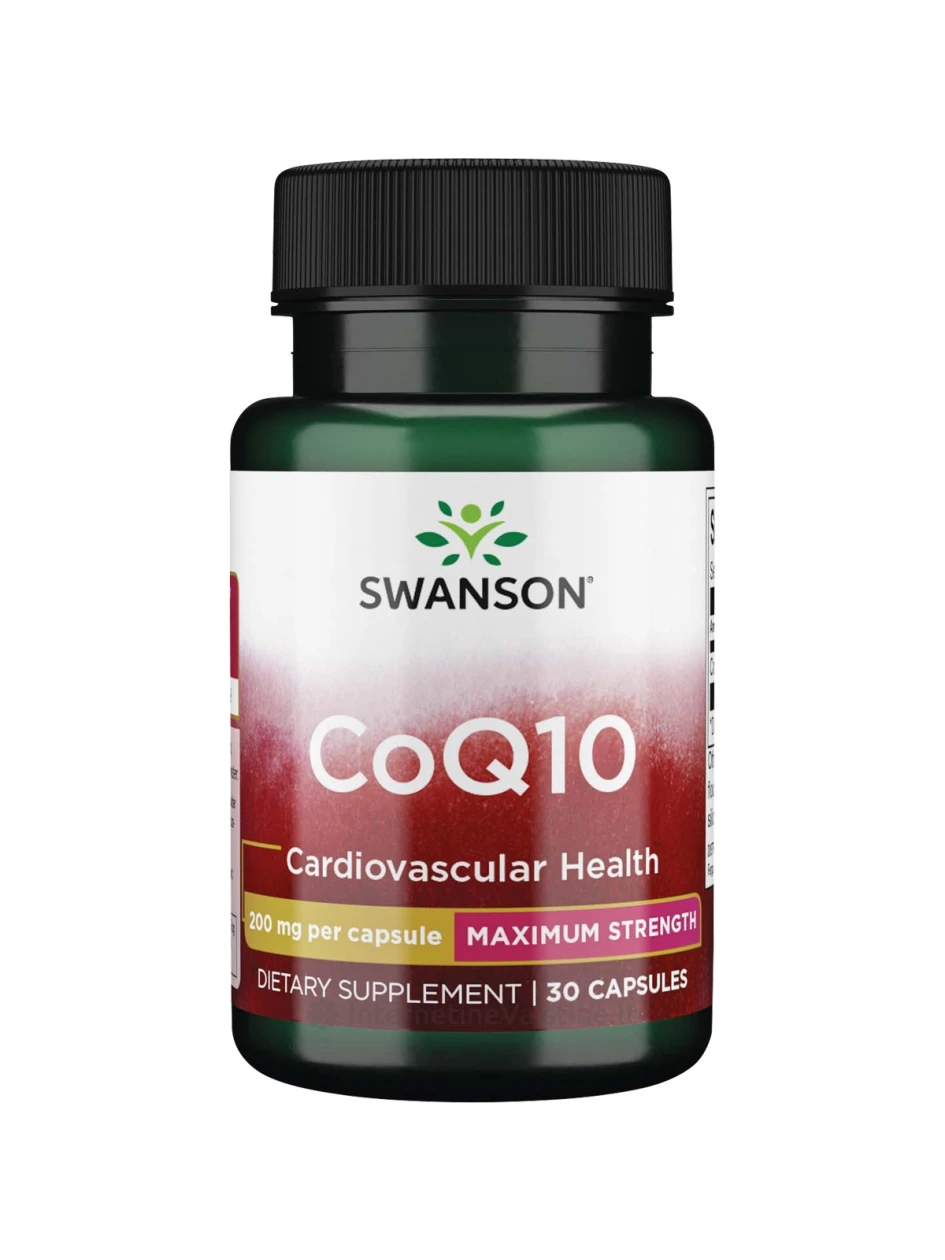 SWANSON, Kofermentas Q10 200MG, 30 kapsulių, N1 | internetinevaistine.lt