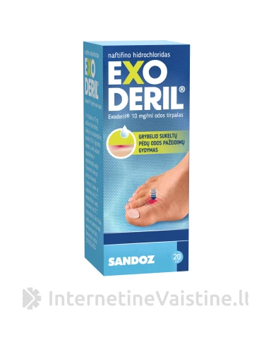 EXODERIL 10mg/ml odos tirp. 20ml (su lašint.) | internetinevaistine.lt