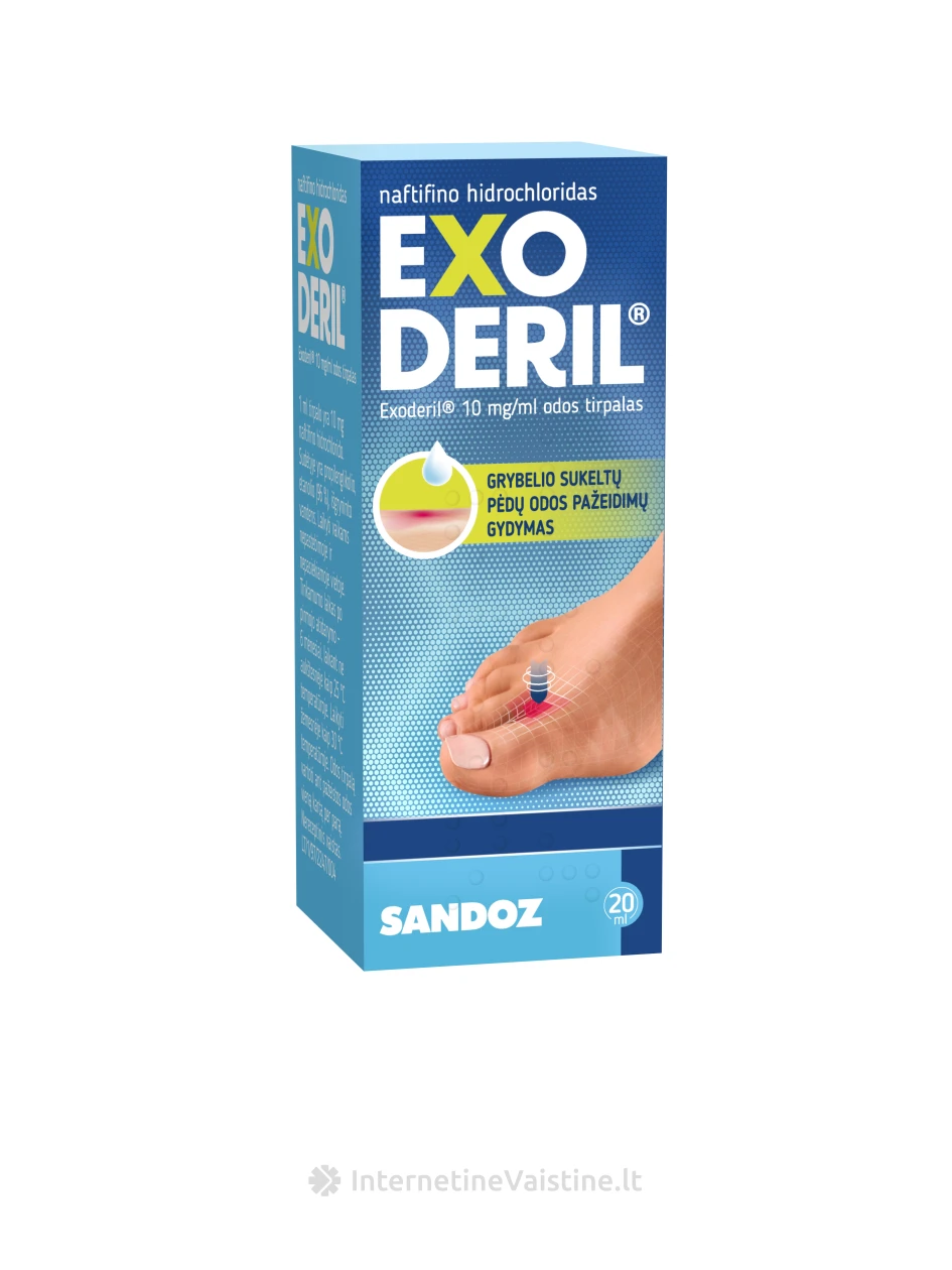 EXODERIL 10mg/ml odos tirp. 20ml (su lašint.) | internetinevaistine.lt