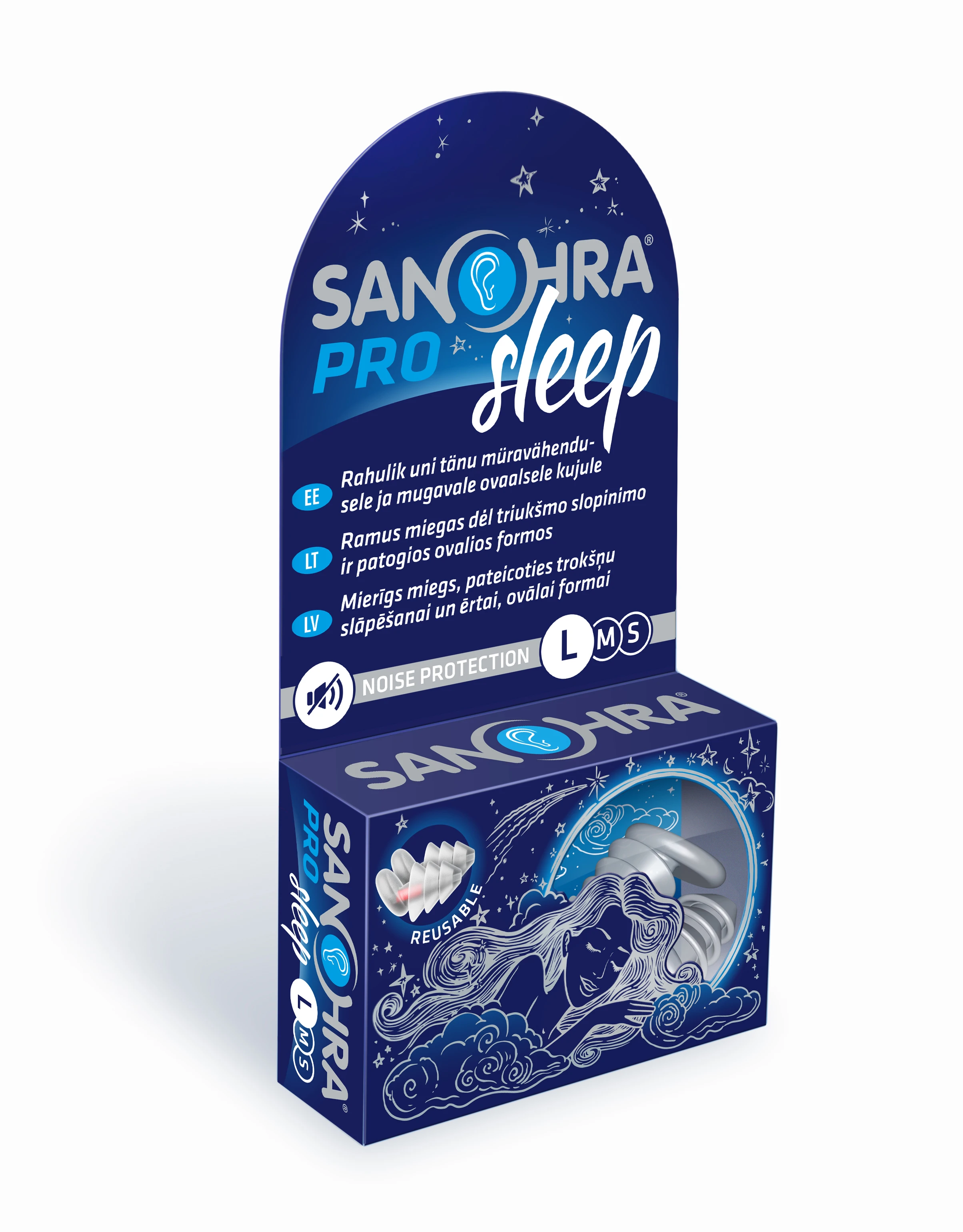 Ausų kamštukai SANOHRA PRO SLEEP L, N2