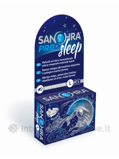 Ausų kamštukai SANOHRA PRO SLEEP L, N2 | internetinevaistine.lt