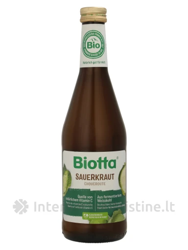 BIOTTA Raugintų kopūstų sultys, 500 ml, Vnt | internetinevaistine.lt