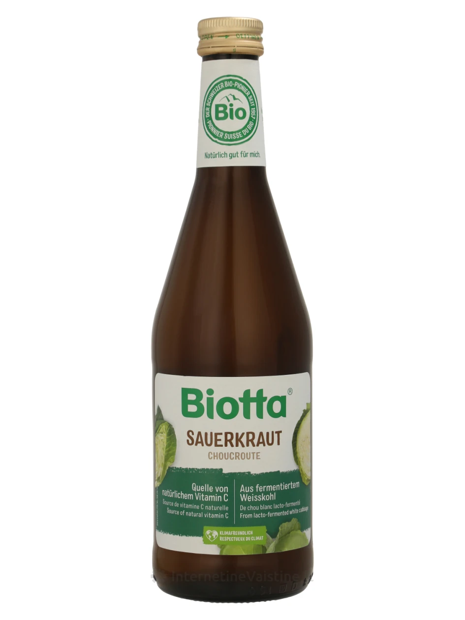 BIOTTA Raugintų kopūstų sultys, 500 ml, Vnt | internetinevaistine.lt