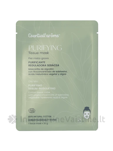 INTERSA PURIFYING veido kaukė | Valanti | Riebiai ir probleminei odai 20 g, N1, Vnt | internetinevaistine.lt