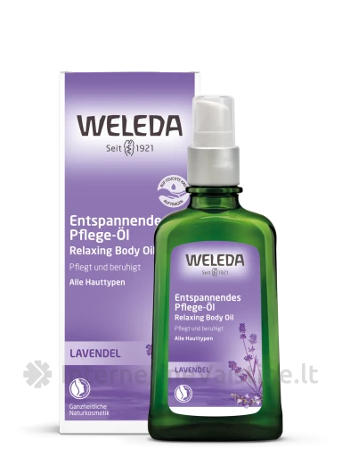 WELEDA aliejus kūnui su levandomis, 100 ml | internetinevaistine.lt