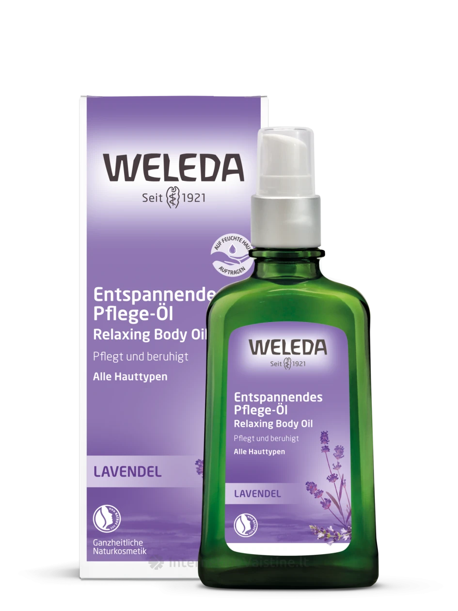 WELEDA aliejus kūnui su levandomis, 100 ml | internetinevaistine.lt