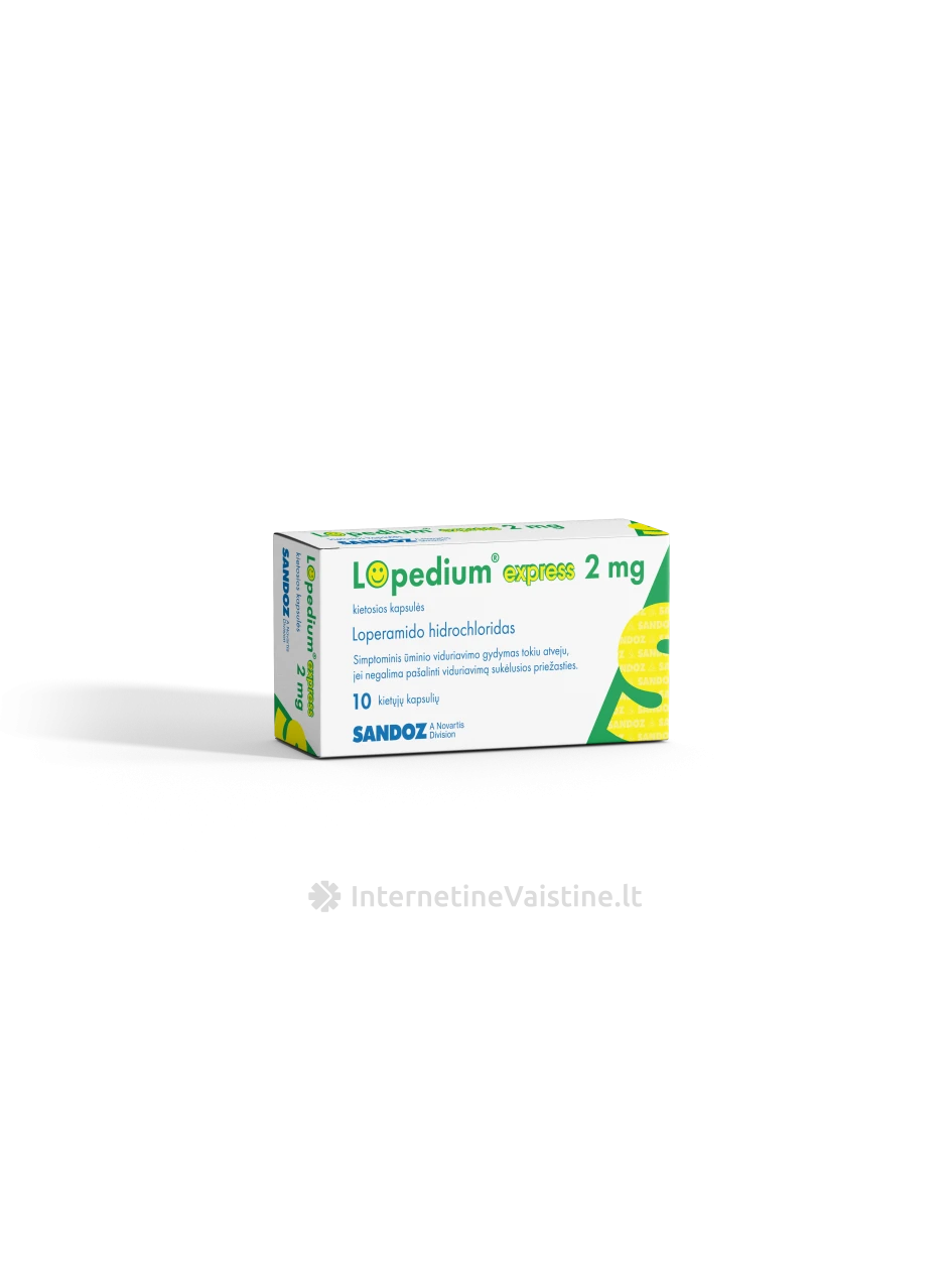 LOPEDIUM EXPRESS 2MG CAPS. N10 | internetinevaistine.lt