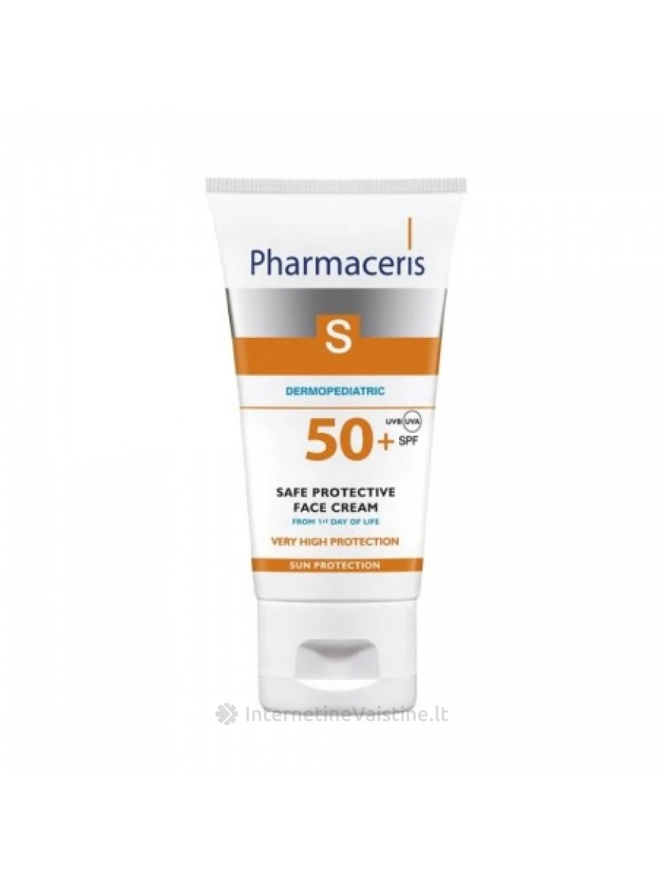 PHARMACERIS APSAUGINIS KREMAS KŪDIKIAMS IR VAIKAMS S, SPF50+, 50 ML, Vnt | internetinevaistine.lt
