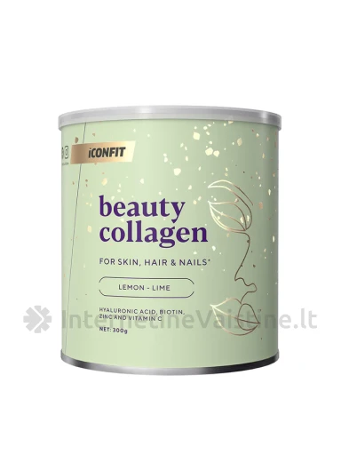 ICONFIT Beauty Collagen Lemon Lime milt., 300 g, Vnt | internetinevaistine.lt