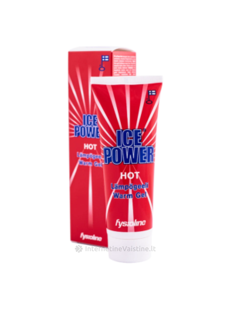 Ice Power HOT GEL - šildomasis gelis, 75ml | internetinevaistine.lt