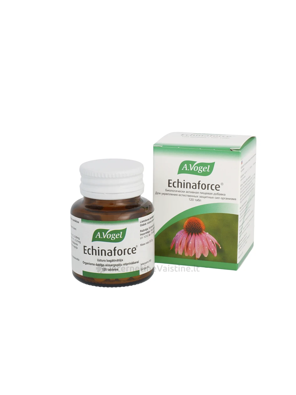 A.VOGEL Echinaforce rausvažiedžių ežiuolių tab. N120 | internetinevaistine.lt