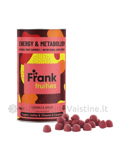 FRANK FRUTTIES Energy & Metabolism guminukai N80, 80 vnt. | internetinevaistine.lt