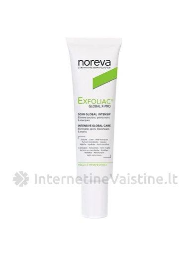 NOREVA EXFOLIAC GlobalX-PRO kremas nuo spuogų, 30 ml | internetinevaistine.lt