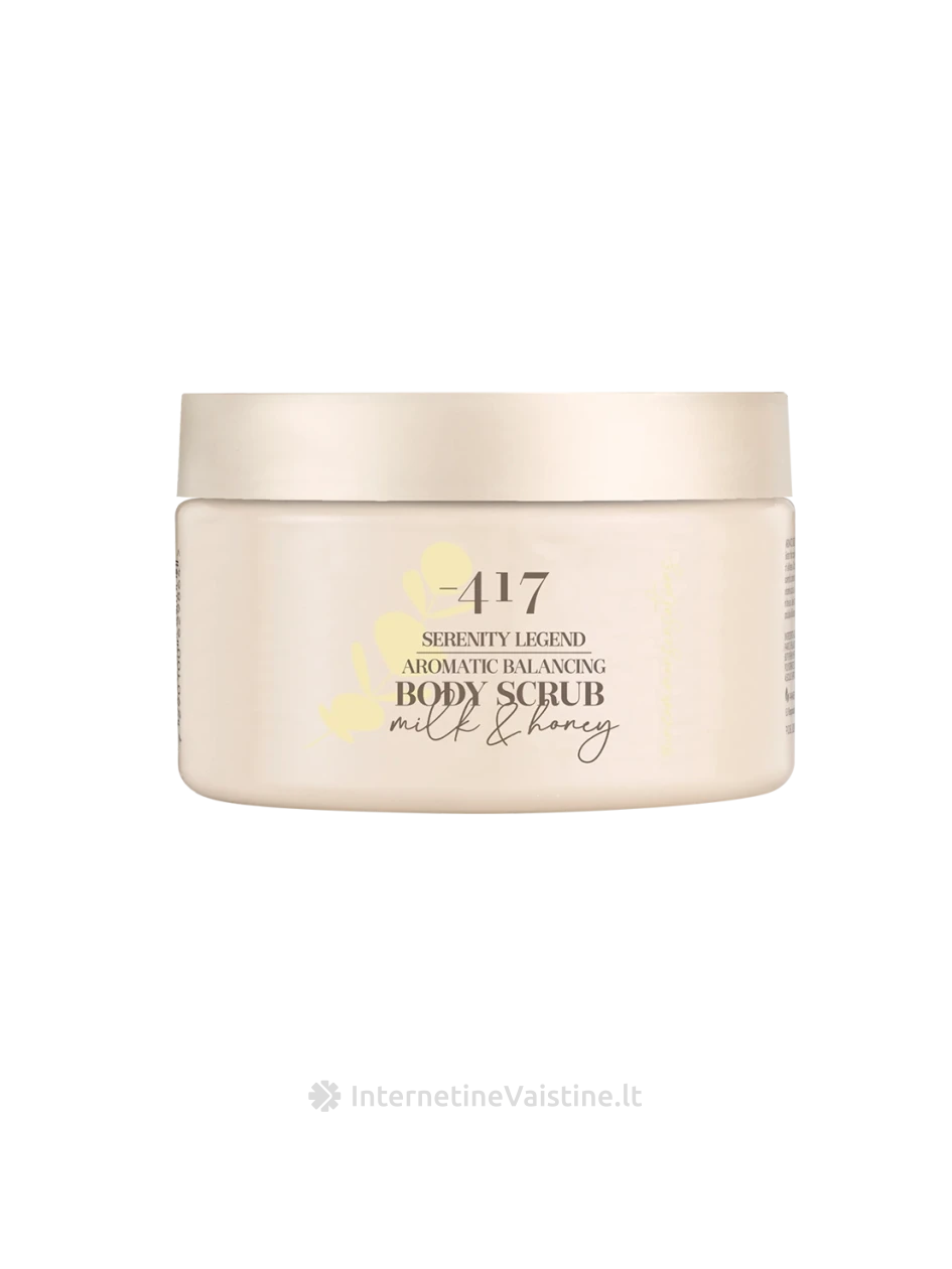 Minus 417 - SERENITY LEGEND - KVAPUSIS BALANSUOJANTIS KŪNO ŠVEITIKLIS - MILK & HONEY - 450 gr | internetinevaistine.lt