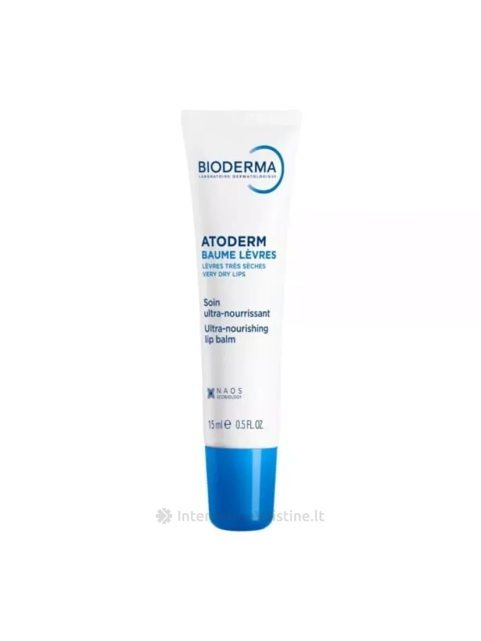 BIODERMA lūpų balzamas ATODERM LEVRES, 15 ml, N1 | internetinevaistine.lt