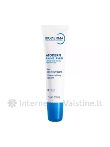 BIODERMA lūpų balzamas ATODERM LEVRES, 15 ml, N1 | internetinevaistine.lt