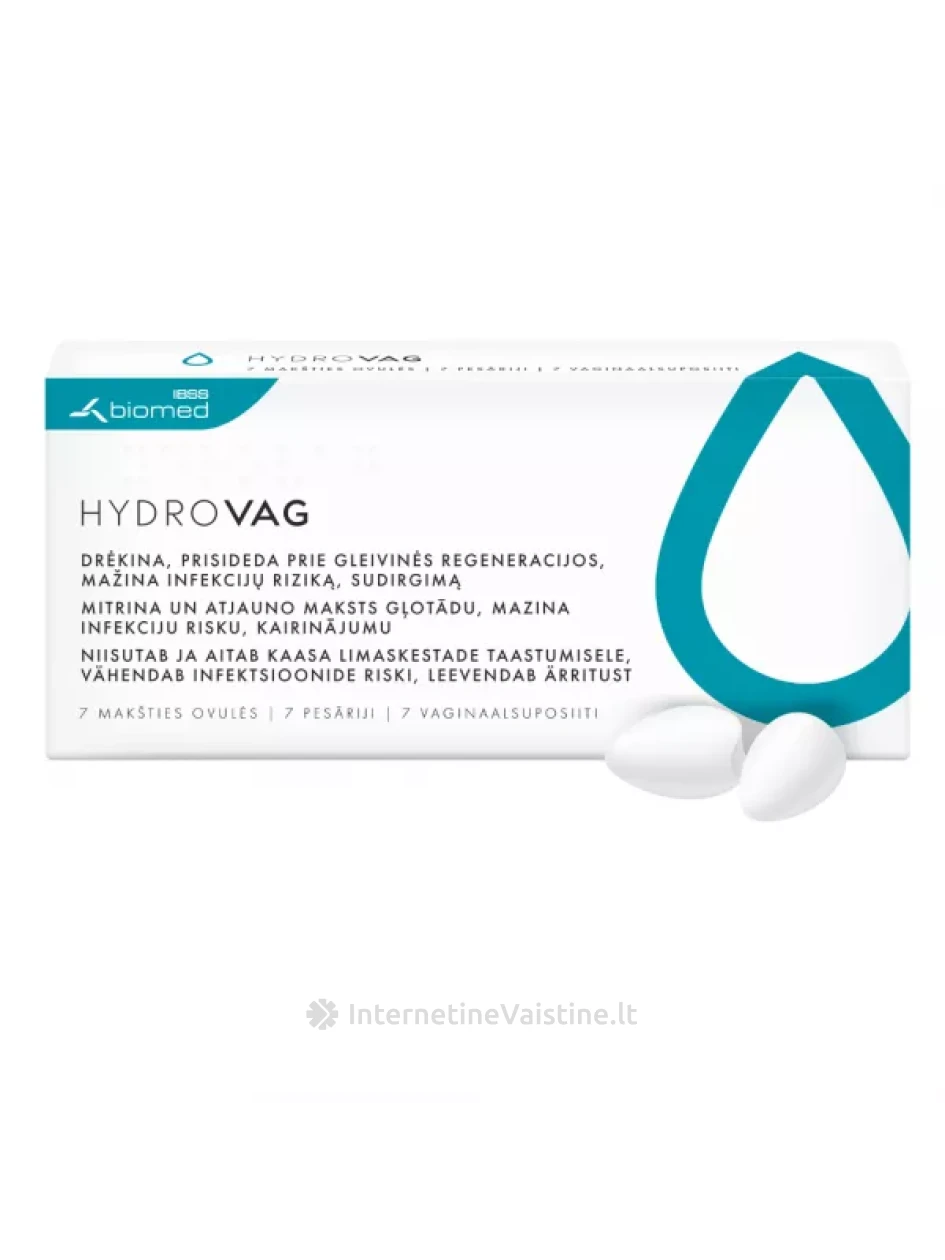 HYDROVAG makšties ovulės N7 | internetinevaistine.lt