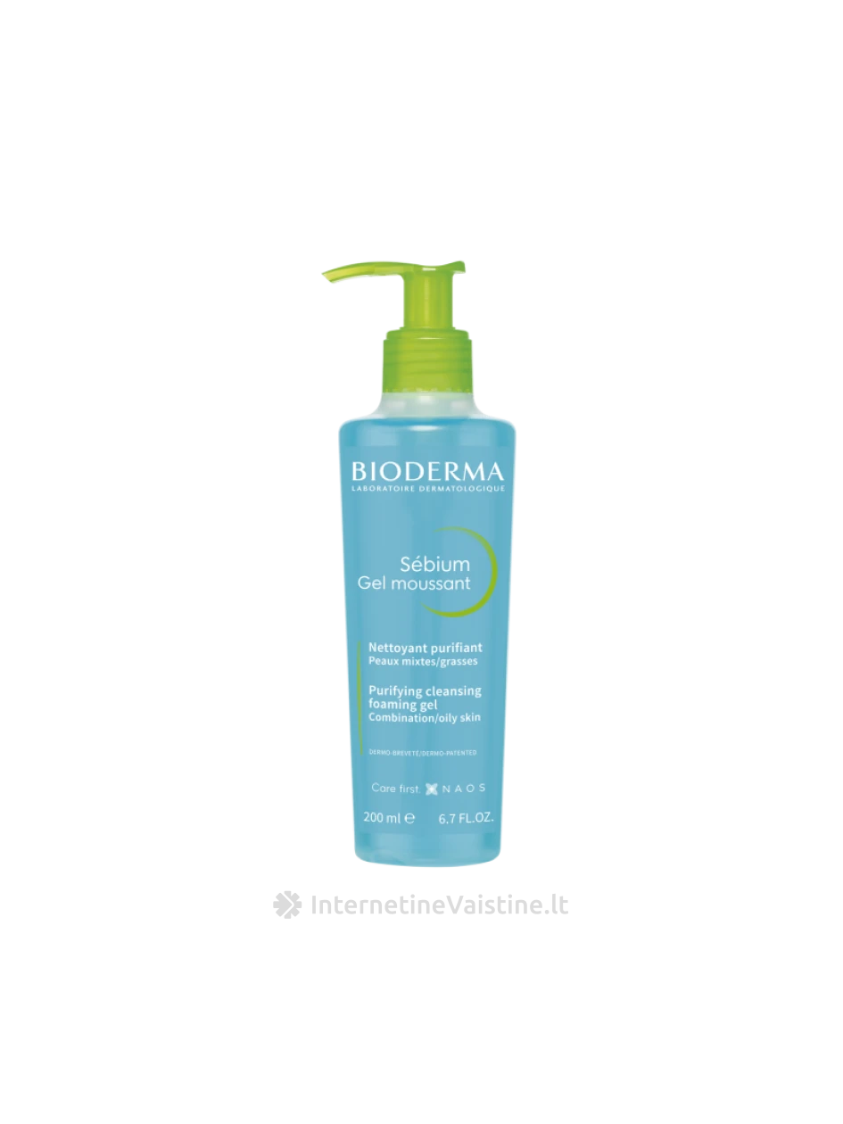 SEBIUM FOAMING GEL PRAUSIKLIS 200ML, N1 | internetinevaistine.lt