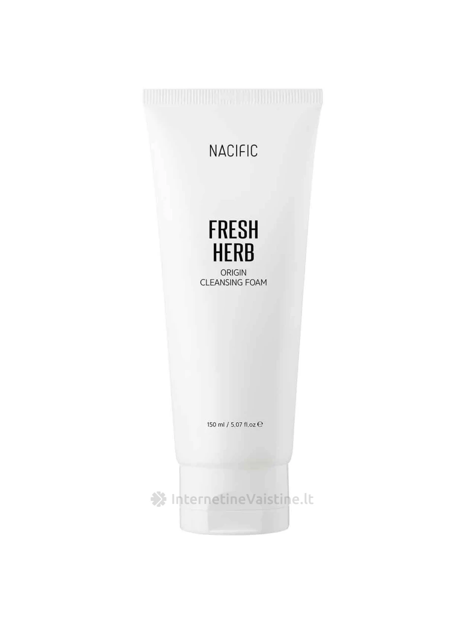 NACIFIC Fresh Herb Origin Cleansing Foam prausimosi putos, 150 ml, Vnt | internetinevaistine.lt