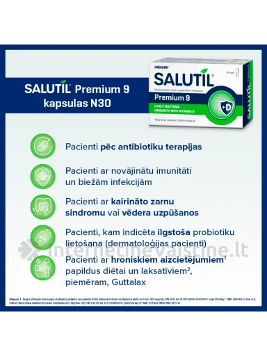 Salutil maisto papildas PREMIUM kaps. N30 | internetinevaistine.lt